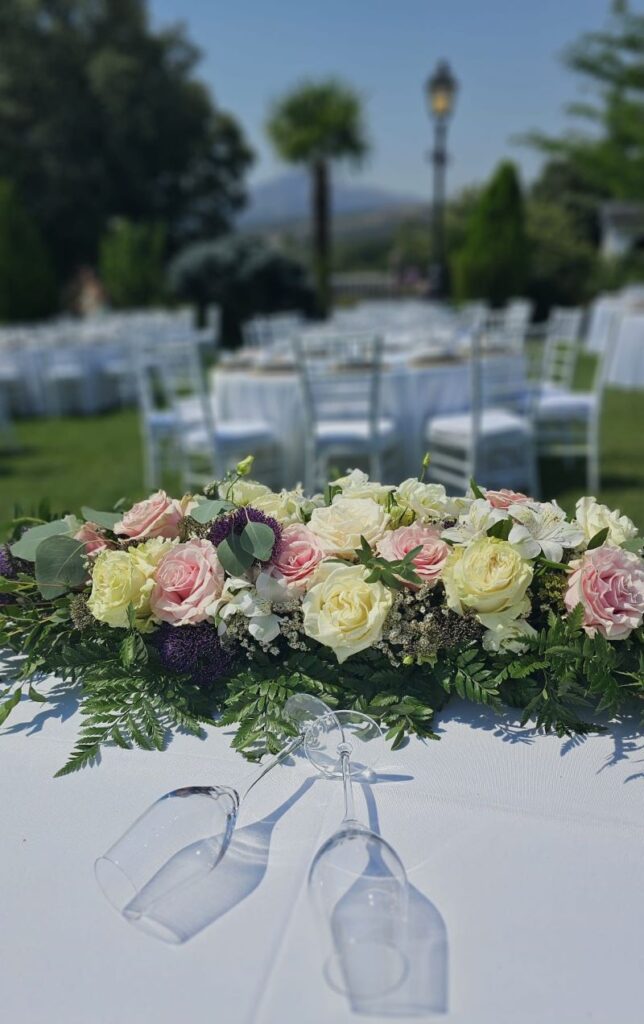 Centros florales boda S&M · floristería taller en Madrid